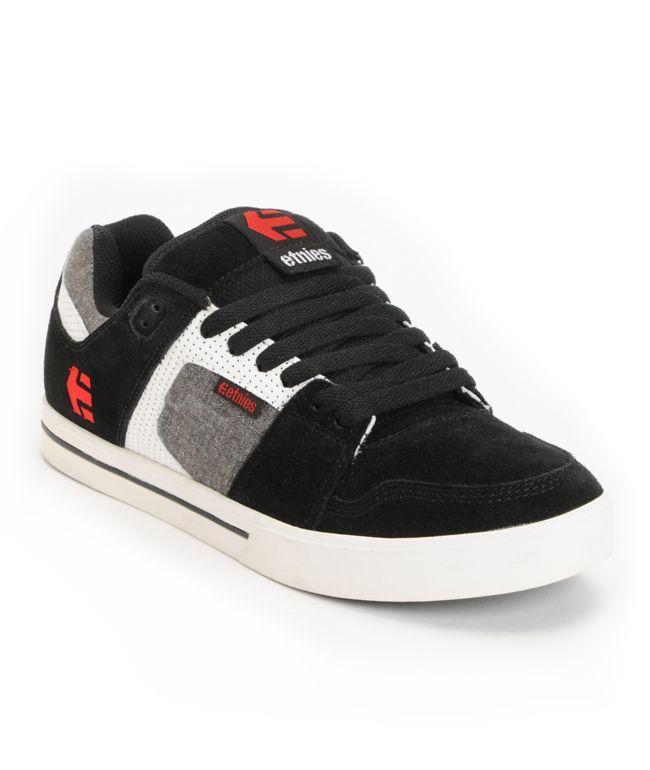 Etnies Rockfield Black, Grey & White Skate Shoe
