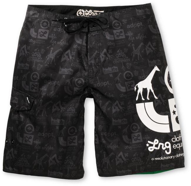 LRG Core Logo Black 21 Board Shorts