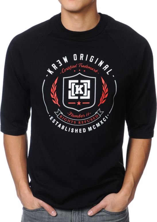 KR3W Shield Black Tee Shirt