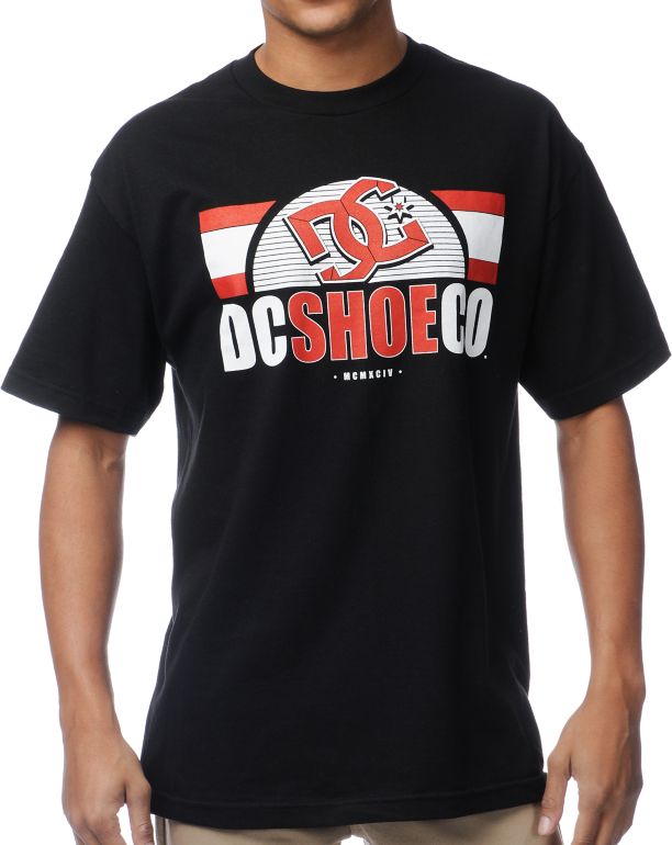 DC Run Back Black Tee Shirt