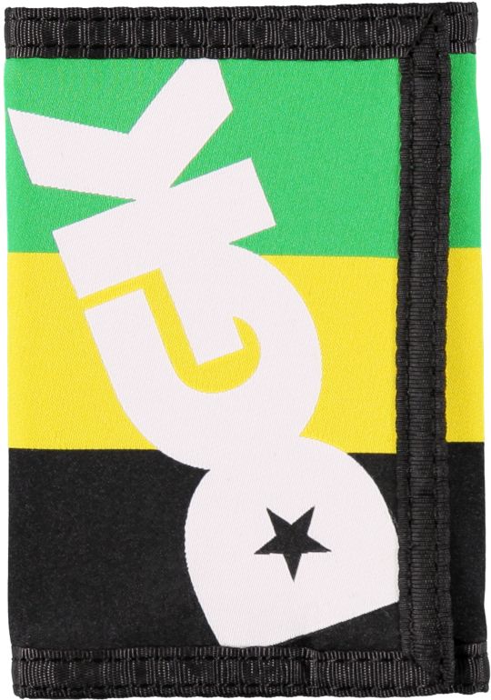 DGK Intly Known Green, Yellow, & Black Tri-Fold Wallet