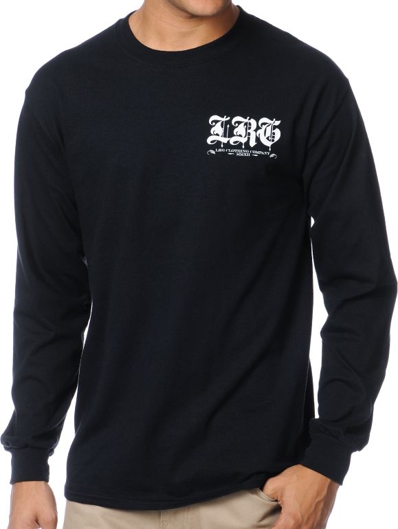 LRG Gold Standard Black Long Sleeve Shirt