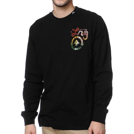 LRG Strictly 4 The Roots Long Sleeve Black Shirt