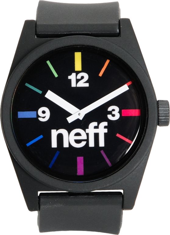 Neff Daily Black Spectrum Analog Watch