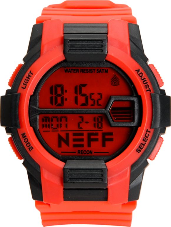 Neff Recon Red & Black Digital Watch