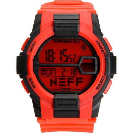 Neff Recon Red & Black Digital Watch