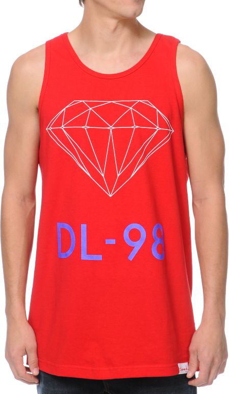 Diamond Supply DL-98 Red Tank Top