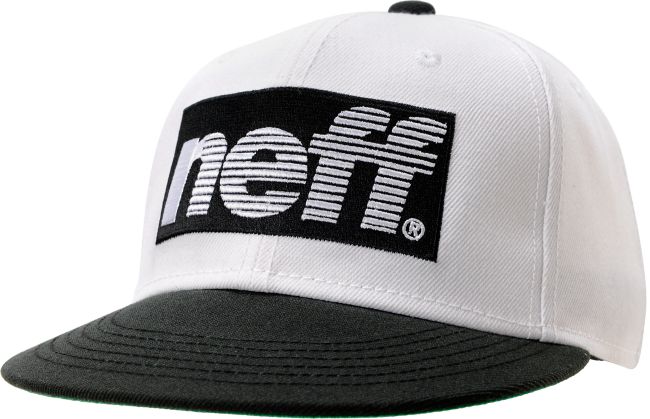 Neff Sportsfade White & Black Snapback Hat