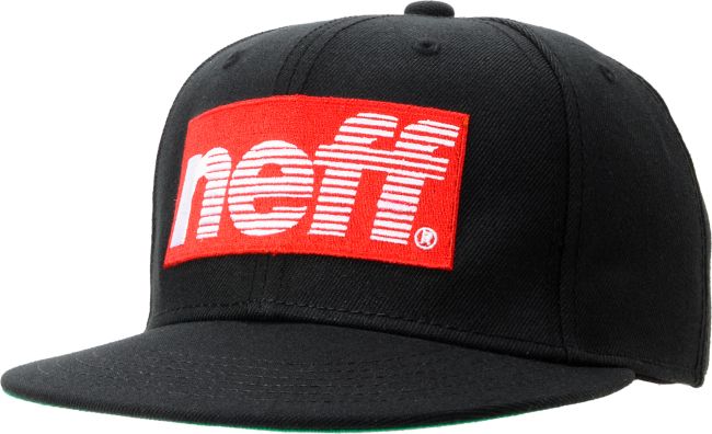Neff Sportsfade Black & Red Snapback Hat