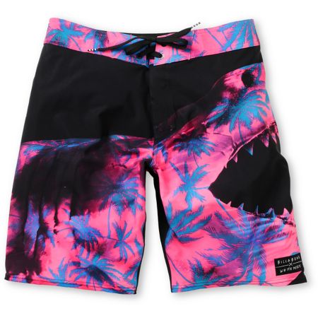 Billabong Sweet Tooth Black & Pink 20 Board Shorts