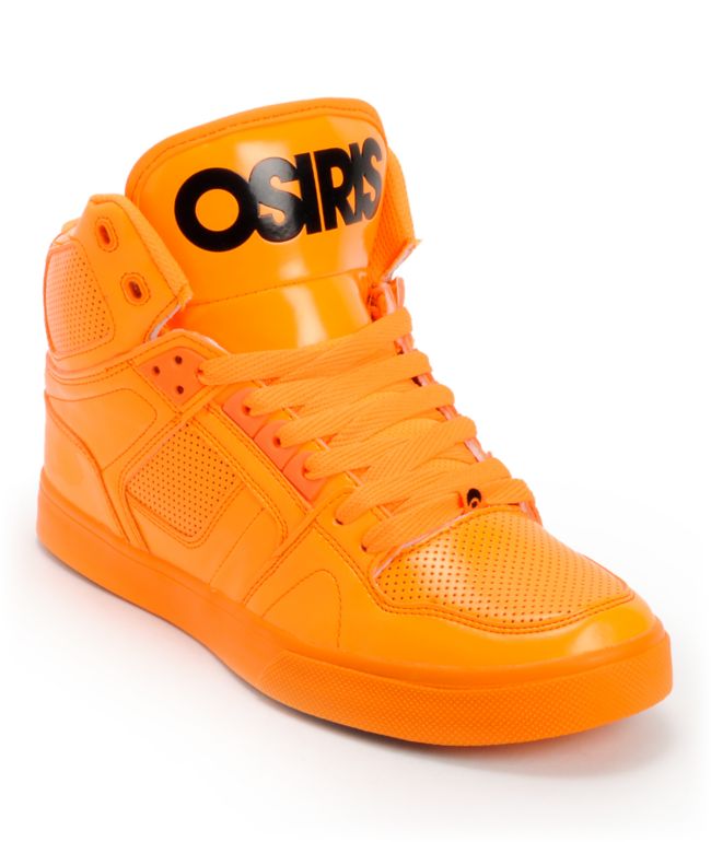 Osiris NYC 83 Orange Blacklight Skate Shoes
