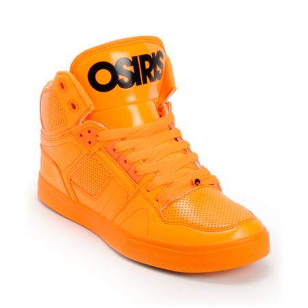 Osiris NYC 83 Orange Blacklight Skate Shoes