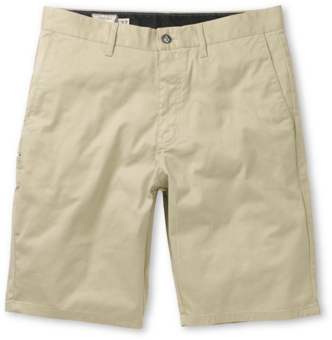 Volcom Frickin Modern Grey Stretch Chino Shorts