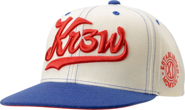 KR3W Script Starter White, Blue, & RedSnapback Hat
