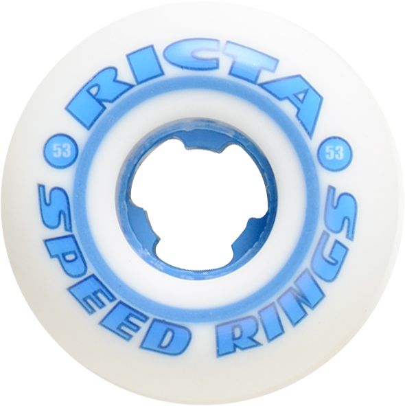Ricta Speedrings White 53mm Skateboard Wheels
