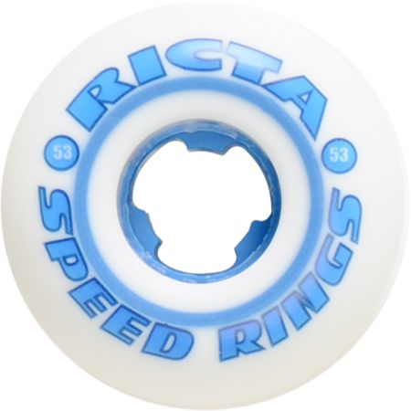 Ricta Speedrings White 53mm Skateboard Wheels