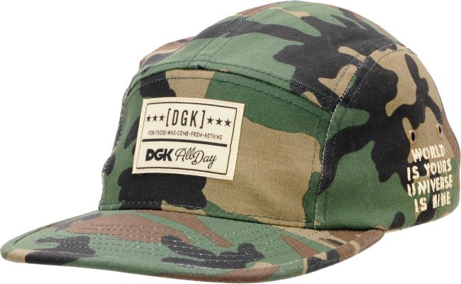 DGK Universe Woodland Camo 5 Panel Hat