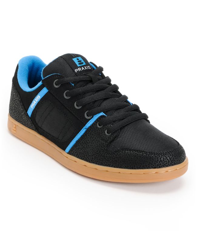 Praxis Core Black, Blue & Gum Skate Shoe