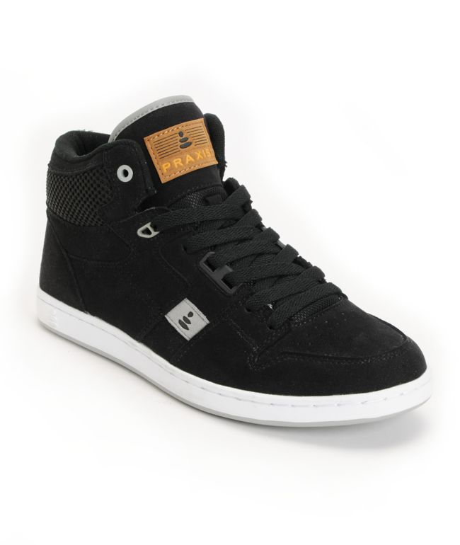 Praxis Falcon High Black, Grey, & Chamude Skate Shoe