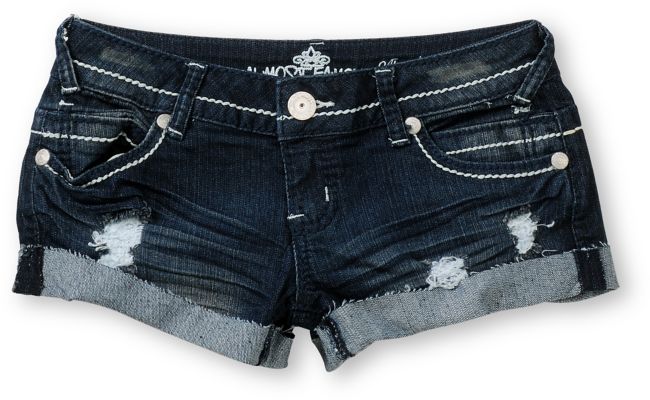 Almost Famous Maria Dark Indigo Cut Off Shorts