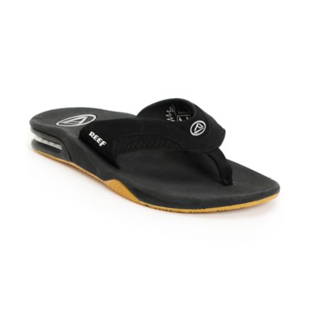 Reef Fanning Black Sandals
