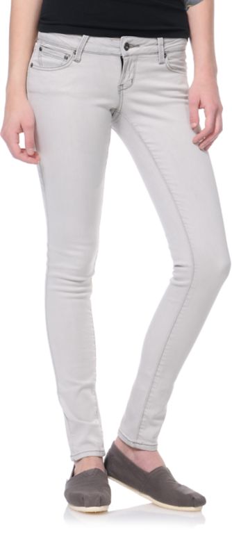 Empyre Girls Logan Chalk Grey Skinny Jeggings