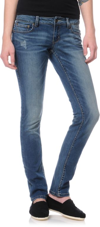 Empyre Girls Hannah Baltic Blue Skinny Jeans