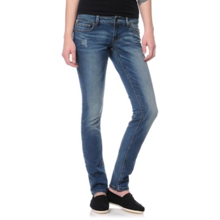Empyre Girls Hannah Baltic Blue Skinny Jeans