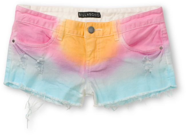 Billabong Lovin Life Tie Dye Cut Off Shorts