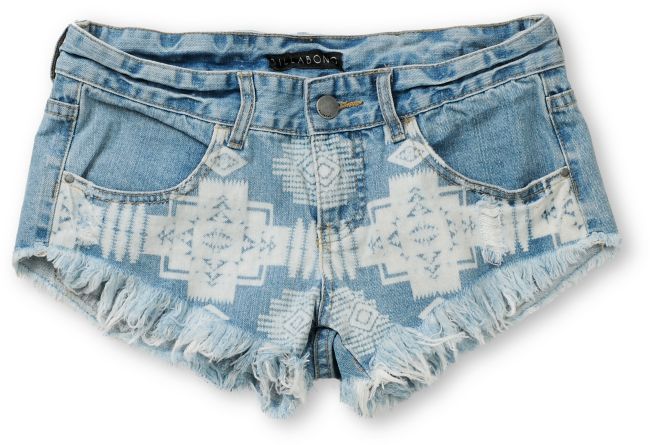 Billabong Laneway Blue Cut Off Shorts