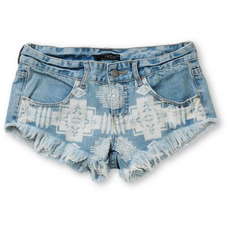 Billabong Laneway Blue Cut Off Shorts