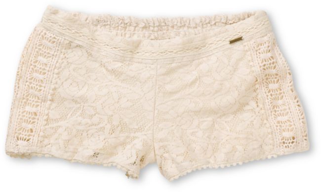 Element Girls Nina Natural Crochet Shorts