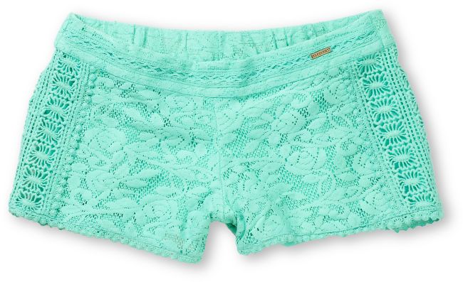 Element Girls Nina Mint Crochet Shorts