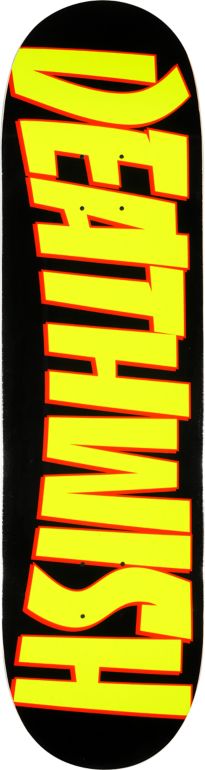 Deathwish Thrash Yellow 8.38 Skateboard Deck