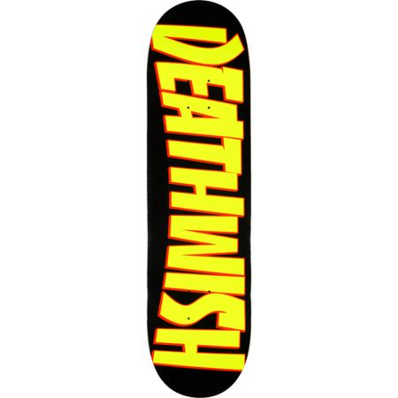 Deathwish Thrash Yellow 8.38 Skateboard Deck
