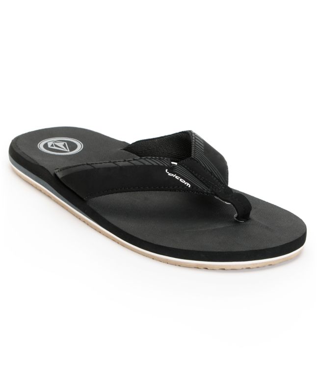 Volcom Vector Black & Gum Creedler Sandals