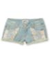 Jolt Sam Lace Pocket Cut-Off Denim Shorts
