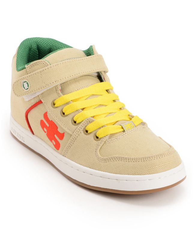 Ipath Grasshopper Natural & Rasta Hemp Shoe