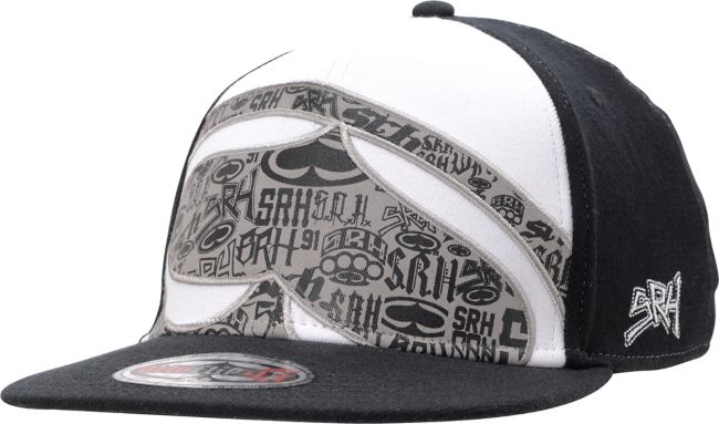 SRH Stacked Black & White Flexfit Hat