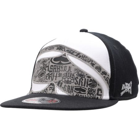 SRH Stacked Black & White Flexfit Hat