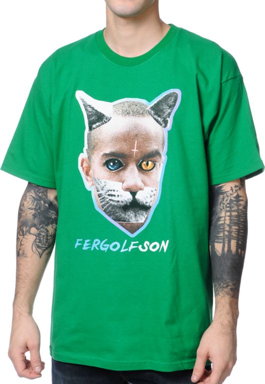 Odd Future x Real Skateboards Fergolfson Green Tee Shirt