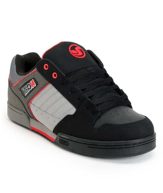 DVS Durham Black, Grey & Red Skate Shoe