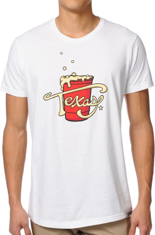 Local Legends Texas Tea White Tee Shirt