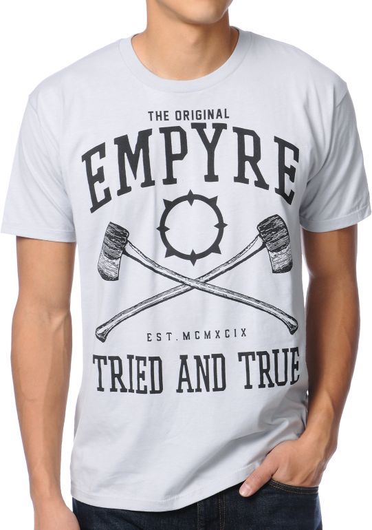 Empyre Tried And True Silver Grey Tee Shirt