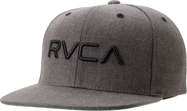 RVCA Twill Charcoal Snapback Hat