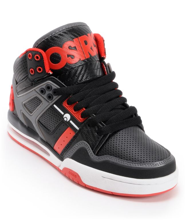 Osiris Rucker Black & Red Skate Shoe