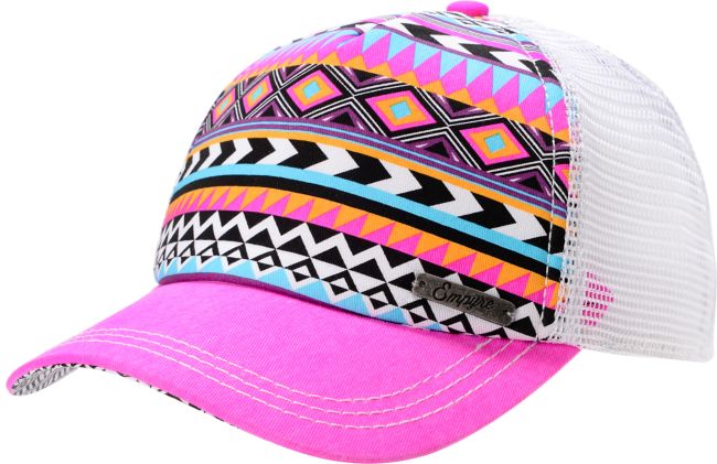 Empyre Girls Tribal Pink Trucker Snap Back Hat