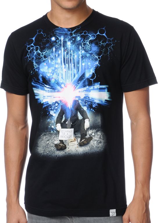 Imaginary Foundation Got Change For A Paradigm Black Tee Shirt