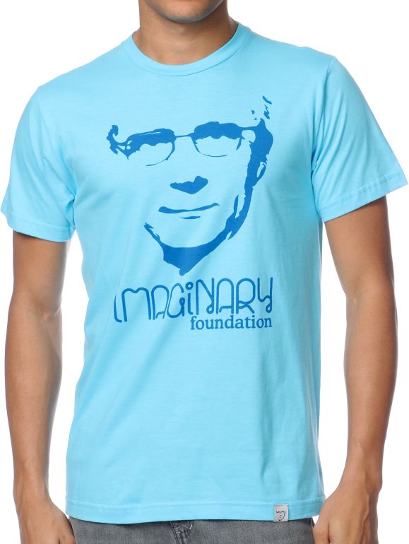Imaginary Foundation The Director Logo Aqua Tee Shirt