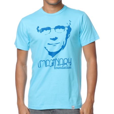 Imaginary Foundation The Director Logo Aqua Tee Shirt